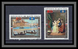 Haute-Volta 050 - N° 100 / 101 UNESCO Sauvegarde De Venise Tableau (tableaux Painting) Cote 7 Euros - UNESCO