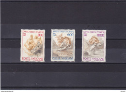VATICAN 1982 THERESE D'AVILA Yvert 731-733, Michel 808-810 NEUF** MNH Cote 3,75 Euros - Unused Stamps