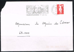 RAD-L22 - FRANCE Flamme Illustrée Pierre DAC L'Os à Moelle Sur Lettre De Chalons S/Marne 1995 - Mechanical Postmarks (Advertisement)