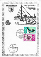 Postzegels > Europa > Duitsland > West-Duitsland >Querverschub Der Oberkasseler Rheinbrucke 7/8 .4.1978 (18314) - Cartas & Documentos