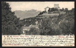 Cartolina Meran, Obermais, Schloss Goyen Mit Umgebung  - Autres & Non Classés