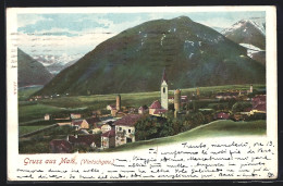 Cartolina Mals /Vintschgau, Gesamtansicht Mit Bergen, Von Oben Gesehen  - Sonstige & Ohne Zuordnung