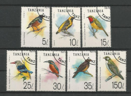 Tanzania 1992 Birds   Y.T. 1166/1172 (0) - Tanzania (1964-...)