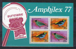 Suriname 1977 Birds Amphilex S/S Y.T. BF 24 ** - Surinam