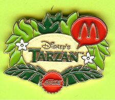 RARE Pin's Mac Do McDonald's Coca-Cola Disney Tarzan  - 4A18 - Disney