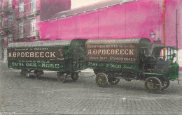 PUBLICITE - Maison A. Opdebeek - Transports De Mobiliers De Déménagements - Colorisé - Carte Postale Ancienne - Werbepostkarten