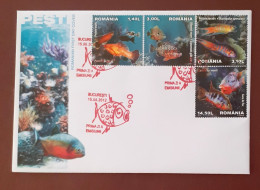 Romania 2012 - F.D.C.,Fauna , Pesti - Maximum Cards & Covers