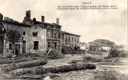 SAULX EN WOËVRE  -  Carte Allemande  -  Feldpost  -  Vue Du Village Détruit - Other & Unclassified
