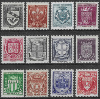 Lot N°243 N°526 à 537, Armoiries De Ville (avec Charnières) - Unused Stamps