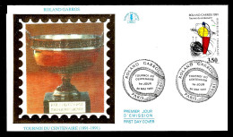 - FDC -  ROLAND GARROS  - PARIS 1991 - - Tennis