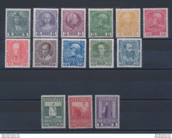 1908 AUSTRIA - N. 101/114 Francesco Giuseppe I, Carta Patinata, 14 Valori (serie Non Completa) MNH** - Other & Unclassified