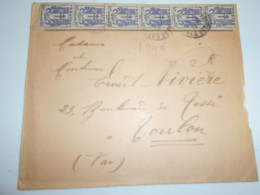 France , Type Chaine Lettre D Istres 1946 Pour Toulon - Lettres & Documents