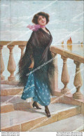 Cb639 Cartolina Venezia Donnina Lady Woman 1918 Veneto - Venetië (Venice)