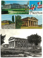 X2057) PAESTUM CAPACCIO N. 2 CARTOLINE VIAGGIATE       (UNA SOLO SCRITTA) - Salerno