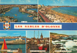 FRANCE - Les Sables D'Olonne - Le Port - La Plage - La Petite Jetée - Le Port Vers La Chaume - Rochers - Carte Postale - Sables D'Olonne