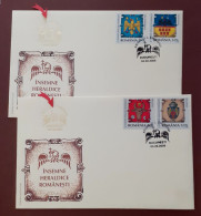 Romania 2008 - F.D.C. - Insemne Heraldice Romanesti , Stampila Folio Gold - Maximum Cards & Covers