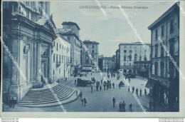 Ce489 Cartolina Civitavecchia Piazza Vittorio Emanuele Provincia Di Roma Lazio - Altri & Non Classificati
