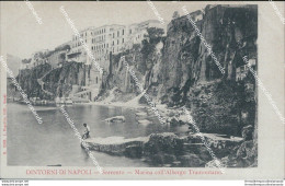 Cg8 Cartolina Sorrento Marina Coll'albergo Tramontano Inizio 900 Napoli Campania - Napoli (Napels)
