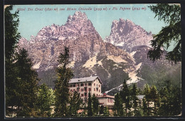 Cartolina Cortina D`Ampezzo, Tre Croci Mit Monte Cristallo Und Piz Popena  - Andere & Zonder Classificatie