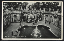 AK Dresden, Zwinger, Nymphenbad  - Dresden