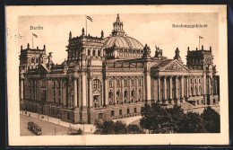 AK Berlin-Tiergarten, Reichstag Aus Der Vogelschau  - Dierentuin