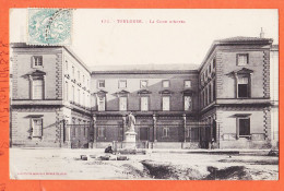 00484 / ⭐ LABOUCHE N° 135 ◉  TOULOUSE-31 ◉ Travaux Voirie Devant Cour Appel ◉ Facteur-Boitier LONGAGES 1906 à CASTEX - Toulouse