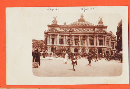 00452 ● Carte-Photo PARIS IX OPERA Vue Circulation Caleches Hippomobiles 13 Juin 1901 à Jeanne FONTAINE Bussang - District 09