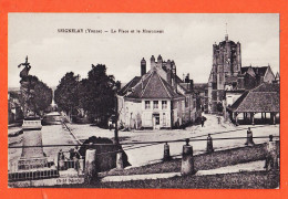 00029 / ⭐ ◉ Peu Commun SEIGNELAY 89-Yonne La Place Et Le Monument 1910s Cliché DEJARDIN Edition HOUSSARD - Seignelay