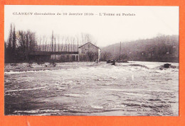 00057 ●  CLAMECY 58-Nièvre Inondation 20 Janvier 1910 L'YONNE Au PERTUIS / Libraire-Editeur GOULET  C.F.M  - Clamecy