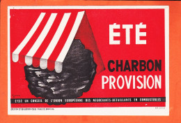 00187 ● CHARBON Union Européenne Négociants-Détaillants Combustible ETE Provision Par JOSSEAU Imp DRIVON Buvard - Hydrocarbures