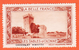 00166 ● LES SABLES-OLONNES 85-Vendée Pub Chocolat KWATTA Vignette Collection BELLE FRANCE HELIO-VAUGIRARD Erinnophilie - Tourismus (Vignetten)