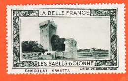 00165 ● LES SABLES-OLONNES 85-Vendée Pub Chocolat KWATTA Vignette Collection BELLE FRANCE HELIO-VAUGIRARD Erinnophilie - Toerisme (Vignetten)