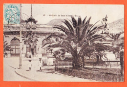 00293 ● TOULON 83-Var La Gare Et Es Jardins 1907 De Louise GELY à Marc VILAREM Port-Vendres- N°67 - Toulon