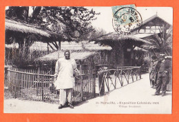 00144 ● MARSEILLE Exposition Coloniale 1906 Village SOUDANAIS à BOUTET Chez BASSERES Port-Vendres M.O Cliché NADAR 39 - Koloniale Tentoonstelling 1906-1922