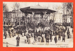 00289 ● BOUGAULT 786 / TOULON 83-Var Kiosque Place D'Armes Pendant La Musique 1905 à VILAREM Employé Port-Vendres - Toulon
