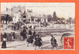 00149 ● MARSEILLE Exposition Coloniale 1906  Palais INDO-CHINE Pousses-Pousses à BOUTET Paris Carte Officielle H-W 32 - Exposiciones Coloniales 1906 - 1922