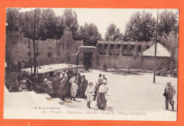 00153 ● MARSEILLE Exposition Coloniale 1906 Village AFRIQUE OCCIDENTALE-Marius BOUTET Carte Officielle H-W 30 BAUDOUIN - Expositions Coloniales 1906 - 1922