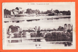 00075 ●  COSNE 58-Nièvre Bi-vues Ponts Vue Générale Des Quais 1915s à FALGAYRAC Saint-Juery St / Photo Editeur PONTAUT - Cosne Cours Sur Loire