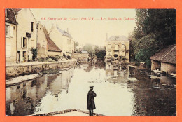 00137 ● Peu Commun DOUZY Environs COSNE 58-Nièvre Les Bords Du NOHAIN 1918 à Marguerite FALGAYRAC Saint-Juery St - Andere & Zonder Classificatie