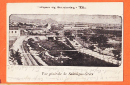 00275 ● SALONIQUE Grèce Vue Générale Entrée Ouest Ville Guerre 1916 Poilu à Antoine FRONTIL Brugairolles CpaWW1 - Greece