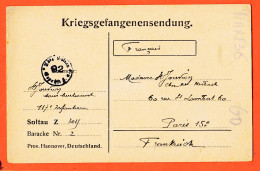 00415  /⭐ ◉  ♥️ Stalag SOLTAU Z Baracke 2 Kriegsgefangensendung 12-03-1918 Prisonnier S/Lieutenant JOUVION 117e Infant - Soltau