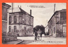 00373 ● ● AIGREFEUILLE (17) Cycliste Mairie Rue De GENDARMERIE 1920 à Mireille BOUTET Port-Vendres BERGEVIN COLLAS 9 - Sonstige & Ohne Zuordnung