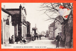 00382 ● ● Peu Commun VILLENEUVE-LES-MAGUELONNE 34-Hérault Avenue De La GARE 1910s  / COUDERC BARDOU  - Sonstige & Ohne Zuordnung