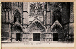 00195 ● Vienne POITIERS Portail CATHEDRALE CPA 1910s Circulée 11.02.1960 - NEURDEIN LEVY N°29 - Poitiers