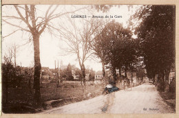 00093 ● LORMES Nièvre-Presse Avenue De La GARE 1940s à TORFOU Brasserie Chantecler Avenue Grammont Tours - Lormes