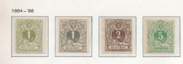 BELGIUM COB 42/45 LH CHARNIERES TRES PROPRES - 1869-1888 Lion Couché