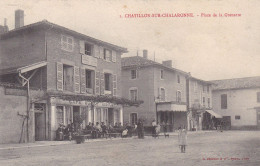 01 - CHATILLON SUR CHALARONNE - PLACE DE LA GRENETTE - CAFE - Châtillon-sur-Chalaronne
