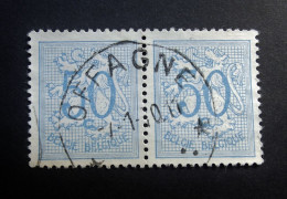 Belgie Belgique - 1951 - OPB/COB N° 854 - (  1 Value ) -  Cijfer Op Heraldieke Leeuw  Obl. Offagne  - 1970 - Usati