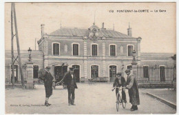 Vendée / Fontenay Le Comte, La Gare, Animée - Fontenay Le Comte