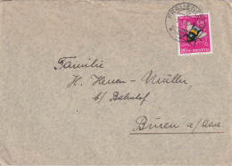 Brief  Frauenfeld - Büren An Der Aare  (PJ-Frankatur)        1955 - Lettres & Documents